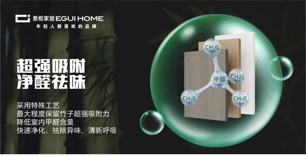 意柜家居ENF級(jí)竹香板重磅上線，無(wú)苯凈醛，呵護(hù)每一次呼吸