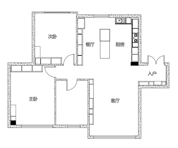 全友家居·全屋案例丨98㎡意式二居，去客廳化+開(kāi)放廚房，實(shí)用又高級(jí)！