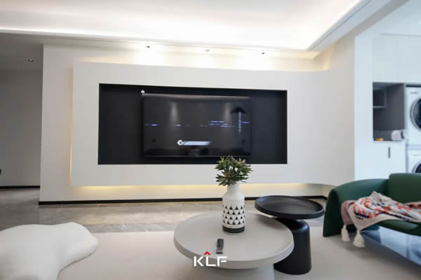 KLF客來?！ご喝占已b | 電視背景墻的正確打開方式