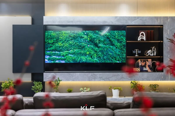 KLF客來?！ご喝占已b | 電視背景墻的正確打開方式