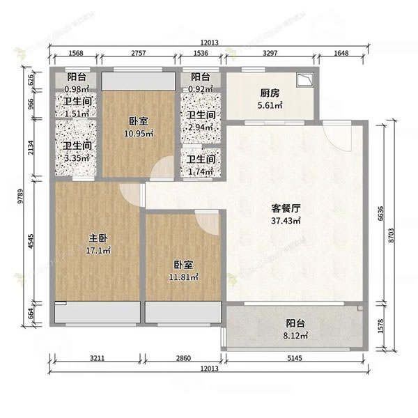 兔寶寶全屋定制|119㎡的現(xiàn)代簡約風(fēng)，以“簡”為主，自在從容