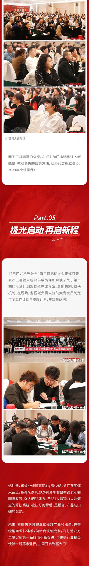 祝賀丨喜德來家具 2024 商務(wù)年會暨新品發(fā)布會圓滿收官！