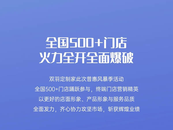 雙羽定制家丨時(shí)尚新生活，普惠風(fēng)暴季—全國狂歡，圓滿收官！