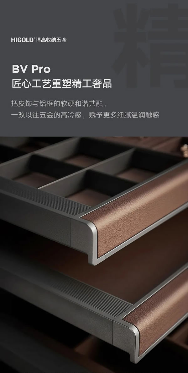 艾瑞卡丨悍高BV系列-衣柜五金：高定所造，至美至臻。