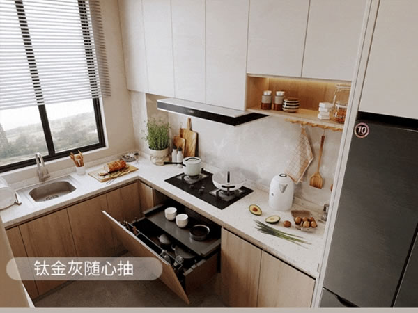 好萊客全屋定制|客廳圖書館+半開放式廚房，115㎡美家越看越愛?。粞运统倍Y）