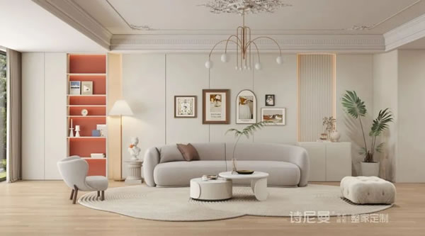 詩(shī)尼曼整家定制·134㎡法式奶油風(fēng) | 素雅情調(diào)，溫柔且浪漫