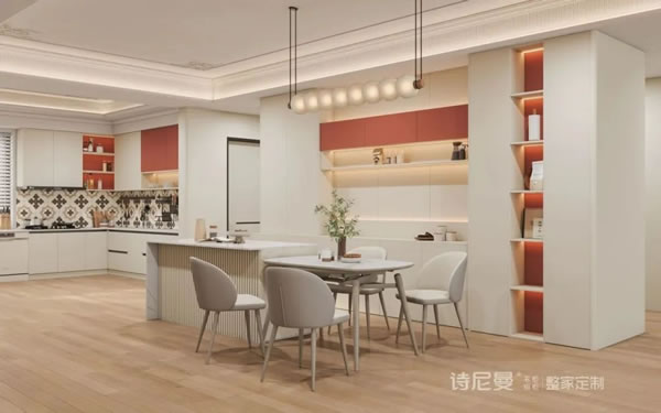 詩(shī)尼曼整家定制·134㎡法式奶油風(fēng) | 素雅情調(diào)，溫柔且浪漫