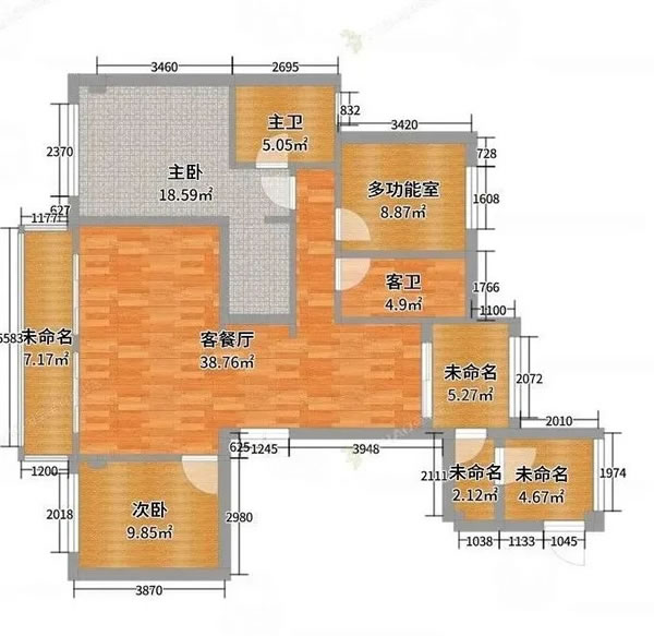 兔寶寶全屋定制|以愛之名，詮釋129㎡的浪漫之家