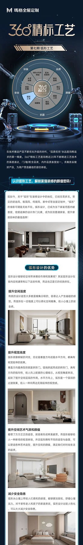 瑪格360°精標工藝丨認識弧形工藝，解鎖家居裝修的顏值密碼！