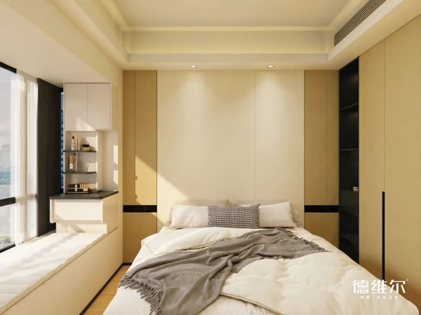 德維爾全屋定制|現(xiàn)代極簡(jiǎn)風(fēng)三房，電視柜餐邊柜一體設(shè)計(jì)，收納空間不止大一倍！