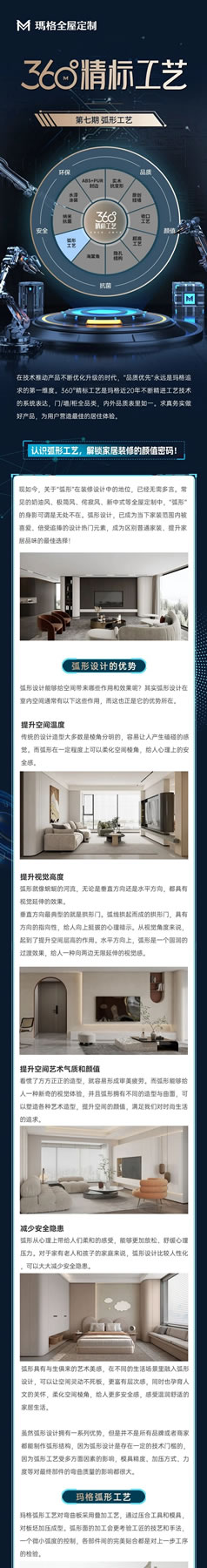 瑪格360°精標(biāo)工藝丨認(rèn)識(shí)弧形工藝，解鎖家居裝修的顏值密碼！