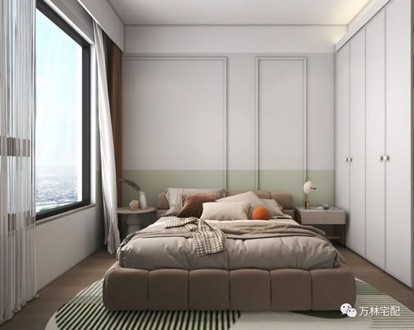 萬林宅配·建發(fā)縵云丨牛油果綠碰撞輕法式，這個家美的不像話