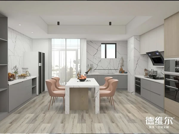 德維爾全屋定制·不瞞你說，這餐廚一體式設(shè)計屬實是實用啦！