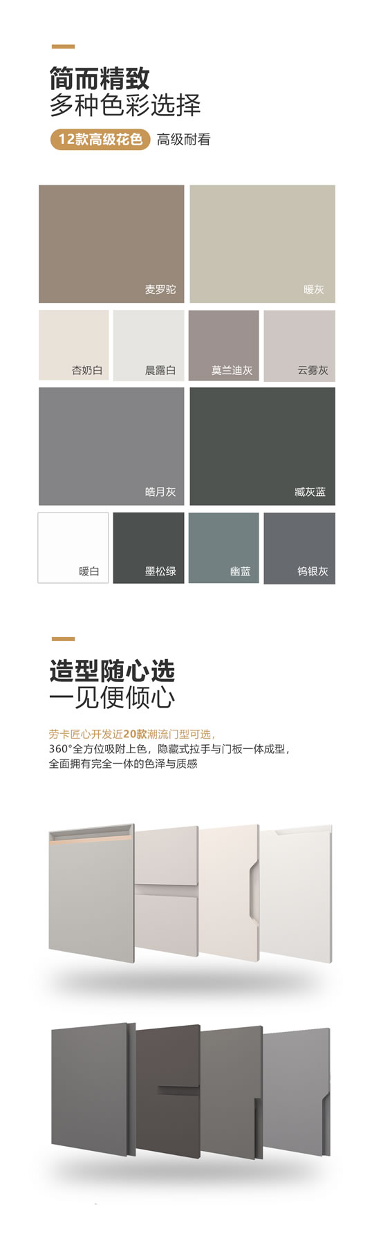 定制門板要怎么選？點(diǎn)擊領(lǐng)取勞卡門板選購指南