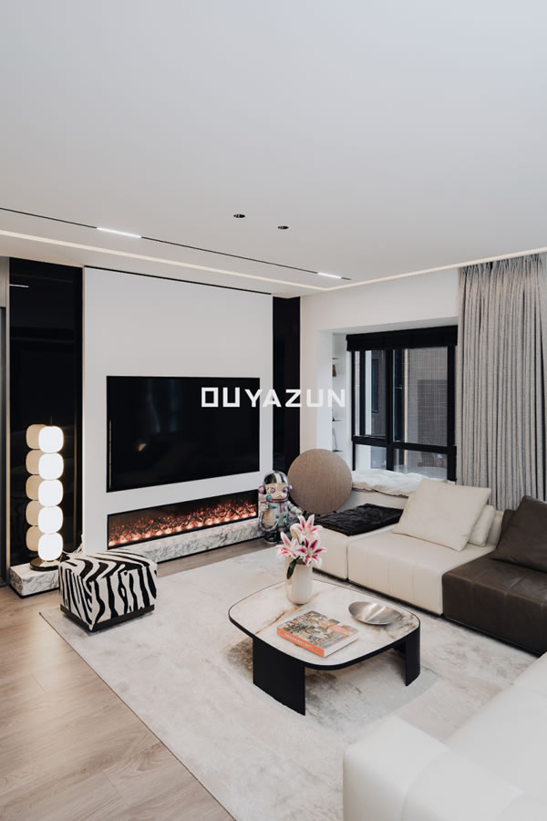 歐雅尊全屋定制 | 110m2意式極簡兩室兩廳，藝術(shù)與簡約的完美融合