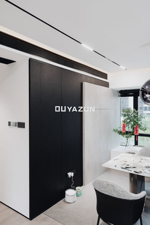 歐雅尊全屋定制 | 110m2意式極簡兩室兩廳，藝術(shù)與簡約的完美融合