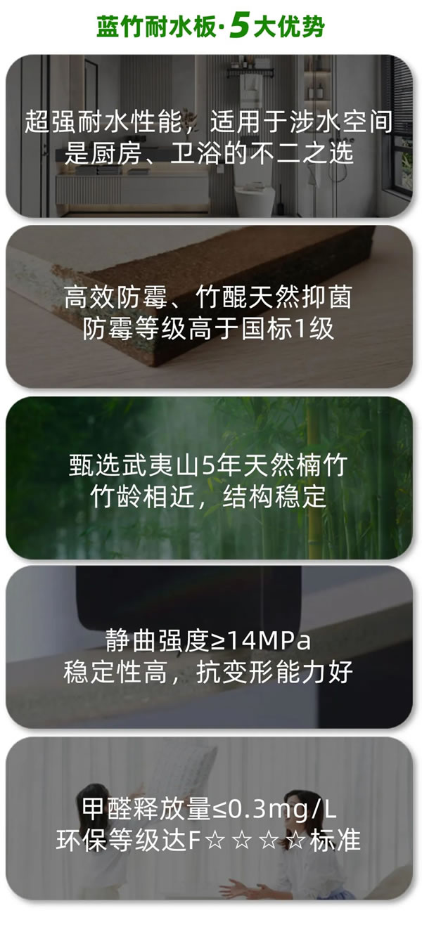 麗維家全屋定制·產(chǎn)品上新 | 高防潮、更抑菌的藍(lán)竹耐水板！廚房、衛(wèi)浴超實(shí)用！