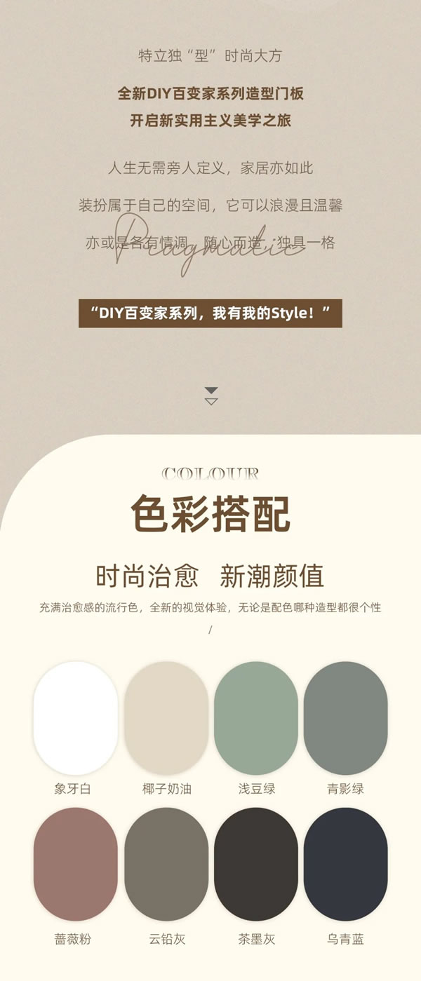 美學升級 千姿百態(tài) | 伊仕利新實用造型門板上市！