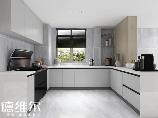德維爾簡奢全屋定制|廚房的黃金比例弄好，能省不少事！