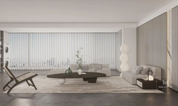 瑪格全屋定制·188㎡絕美大平層，新中式設(shè)計(jì)兼具極簡(jiǎn)風(fēng)，美到了骨子里~