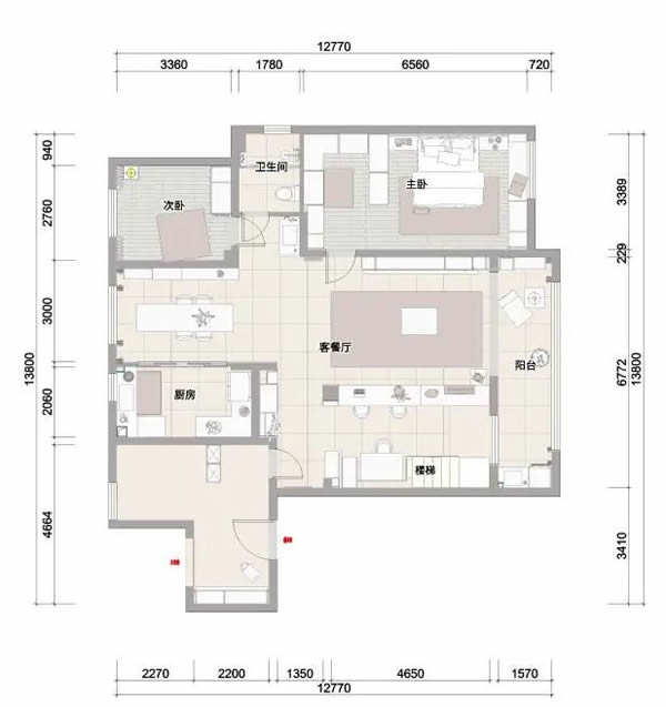 勞卡全屋定制 | 220㎡溫柔風復式雙層，高顏+空間強收納規(guī)劃，忍不住驚呼溫馨！