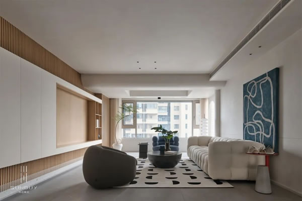 尚佰高定丨合肥國貿(mào)天成實(shí)景案例丨簡(jiǎn)約原木風(fēng)，置身自然舒適的享受