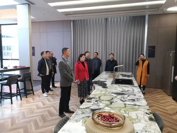 瑤海復(fù)興置業(yè)投資公司單總一行蒞臨客來福全屋定制考察指導(dǎo)