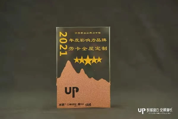 勞卡全屋定制榮獲2021年度家居品牌力量榜雙重大獎