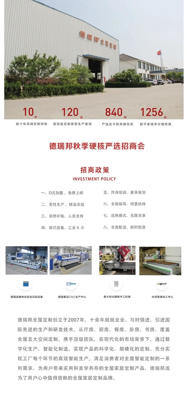 德瑞邦全屋定制硬核嚴(yán)選招商會(huì)進(jìn)行中