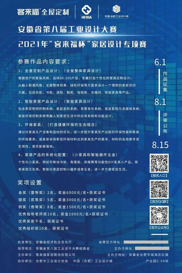 安徽省第八屆工業(yè)設計大賽“客來福全屋定制杯”專項賽線下宣講—合工大站順利開展！