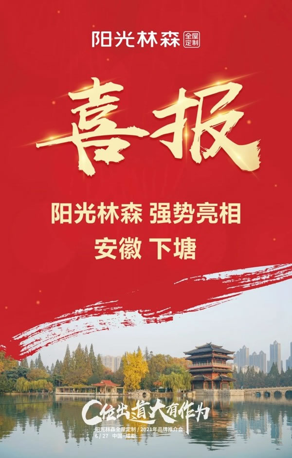十店連開 氣勢如虹 陽光林森全屋定制品牌風暴再度來襲！