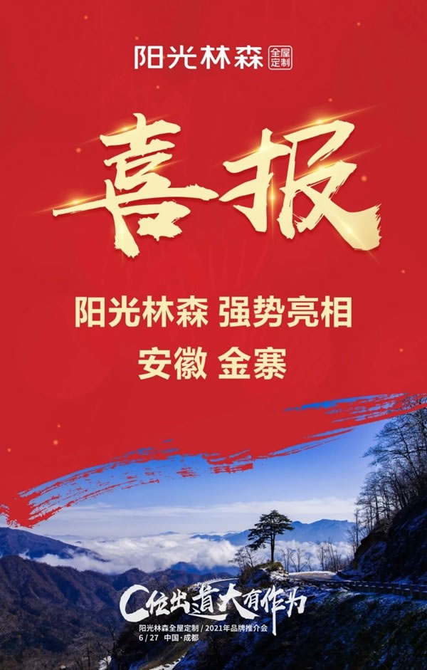十店連開 氣勢如虹 陽光林森全屋定制品牌風暴再度來襲！