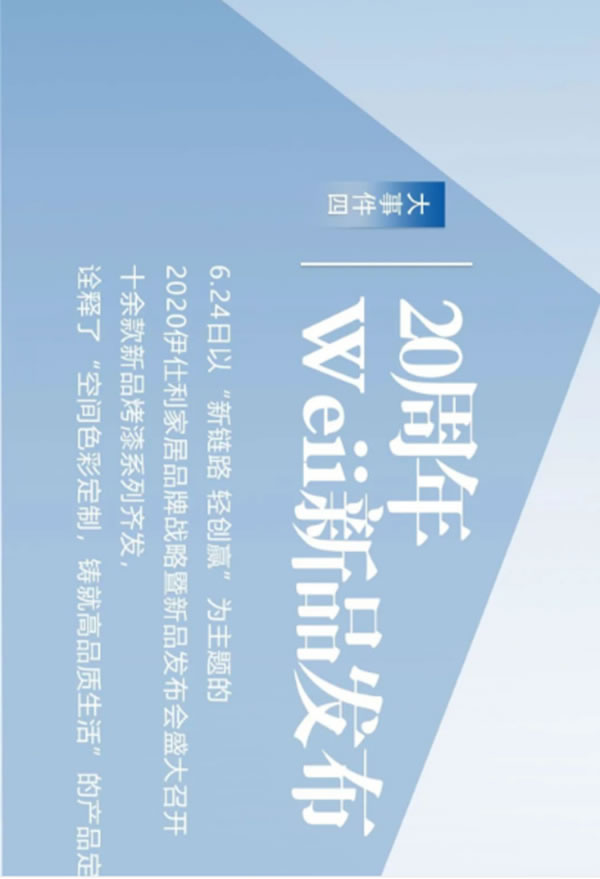 盤點：伊仕利家居2020年那些銘記于心的大事件！
