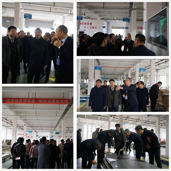 上饒市黨建“三化”建設觀摩團至唯妮爾集團觀摩指導