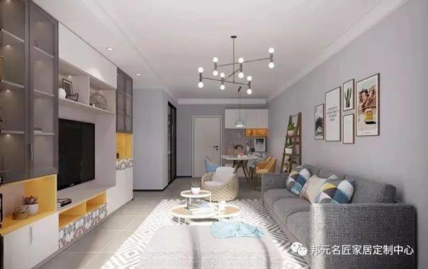 邦元名匠125㎡三室的簡約裝修設(shè)計(jì)