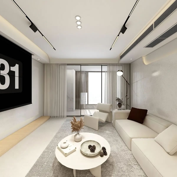 博洛尼全屋定制·Boloni｜123m2現(xiàn)代時尚風，交匯于本源之地