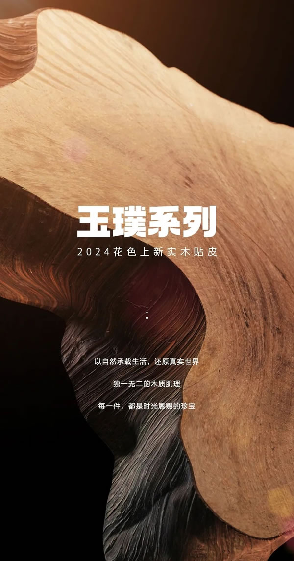 佰麗愛家整家定制2024花色上新 | 實(shí)木貼皮<玉璞>系列